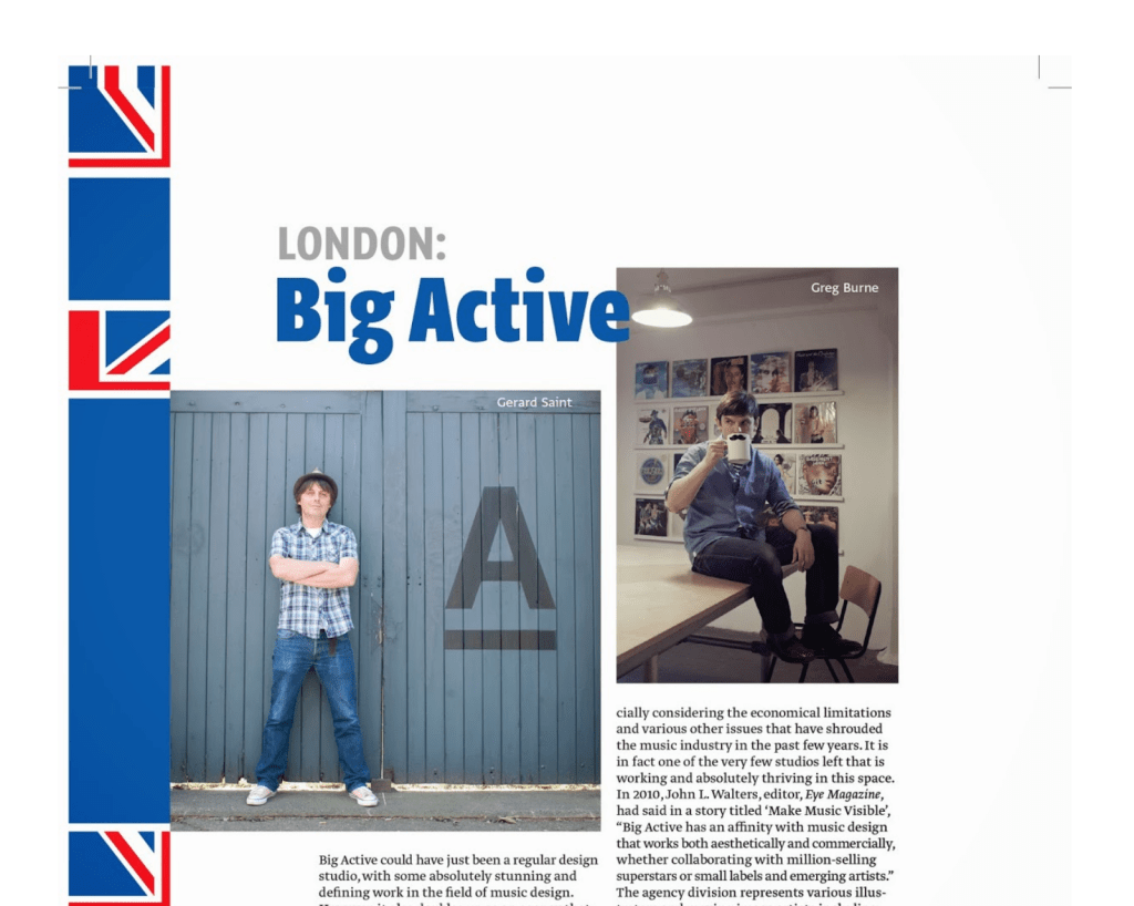 feature: big active – a D&AD award-winning, london-based creative consultancy – For kyoorius&nbsp;magazine